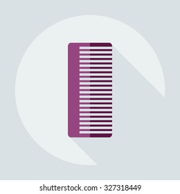 Flat modern design with shadow icons comb