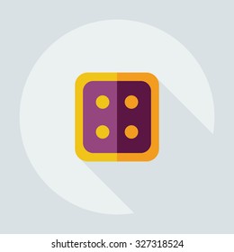 Flat modern design with shadow icons button