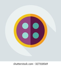 Flat modern design with shadow icons button