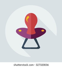 Flat modern design with shadow icons soother