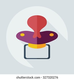 Flat modern design with shadow icons soother