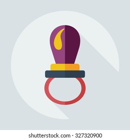 Flat modern design with shadow icons soother