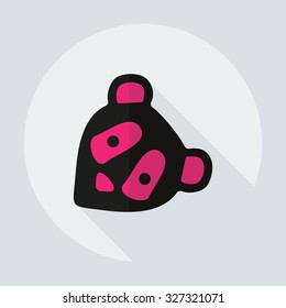Flat modern design with shadow icons panda