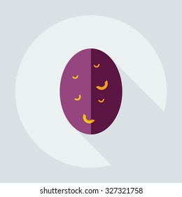 Flat modern design with shadow icons potato