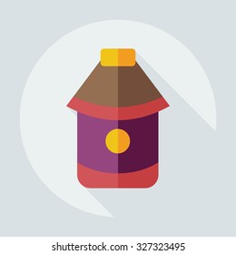 Flat modern design with shadow icons Cossack