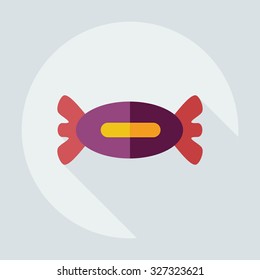 Flat modern design with shadow icons sweet