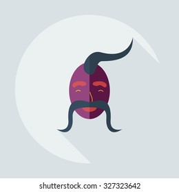 Flat modern design with shadow icons Kozak