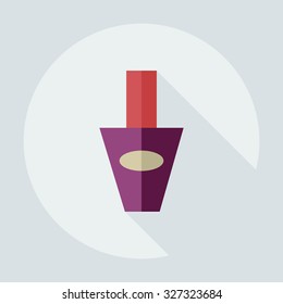 Flat modern design with shadow icons varnish
