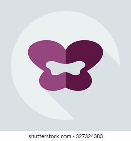 Flat modern design with shadow icons lips