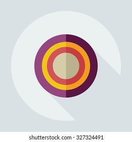 Flat modern design with shadow icons sweet