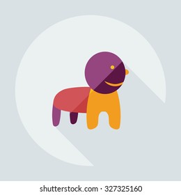Flat modern design with shadow icons children