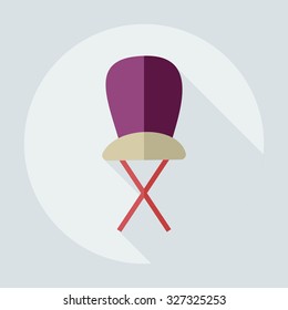 Flat modern design with shadow icons high chair