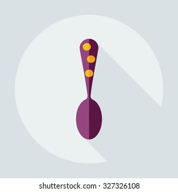 Flat modern design with shadow icons dinnerware