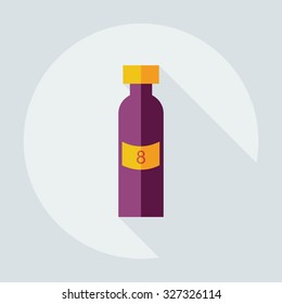 Flat modern design with shadow icons ketchup