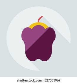 Flat modern design with shadow icons pepper