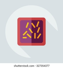 Flat modern design with shadow icons sweet