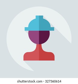 Flat modern design with shadow icons builder