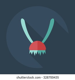 Flat modern design with shadow icons shearer