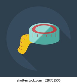 Flat modern design with shadow icons tape
