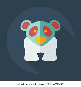 Flat modern design with shadow icons pandas