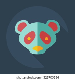 Flat modern design with shadow icons pandas