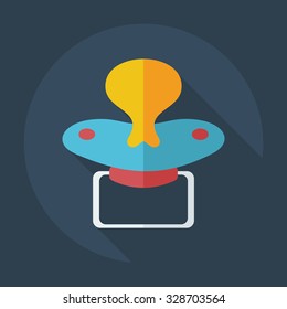 Flat modern design with shadow icons soother