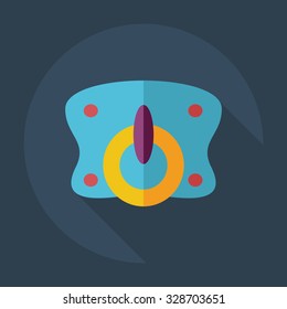Flat modern design with shadow icons soother