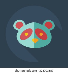 Flat modern design with shadow icons pandas