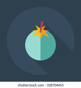 Flat modern design with shadow icons tomato