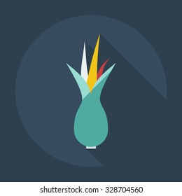 Flat modern design with shadow icons onion