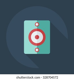 Flat modern design with shadow icons audio