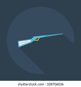 Flat modern design with shadow icons sword