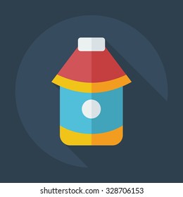 Flat modern design with shadow icons Cossack