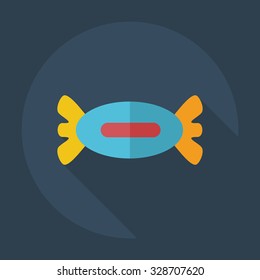 Flat modern design with shadow icons sweet
