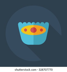 Flat modern design with shadow icons sweet