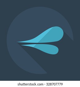 Flat modern design with shadow icons lips