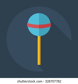 Flat modern design with shadow icons candy