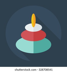 Flat modern design with shadow icons toys