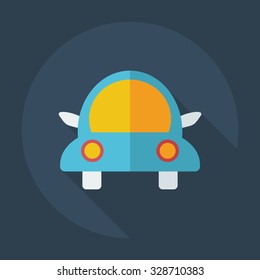 Flat modern design with shadow icons car