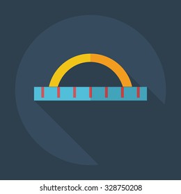Flat modern design with shadow icons ruler