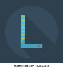 Flat modern design with shadow icons construction line