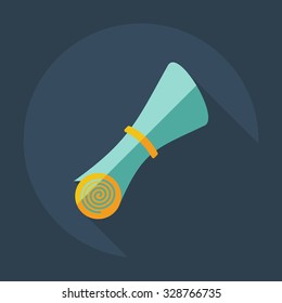 Flat modern design with shadow icons folder decree