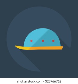 Flat modern design with shadow icons hard hat