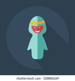 Flat modern design with shadow icons islam