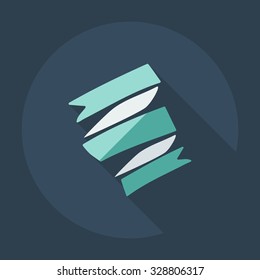 Flat modern design with shadow icons marine tape