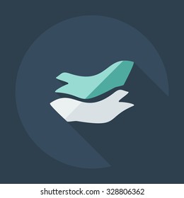 Flat modern design with shadow icons marine tape