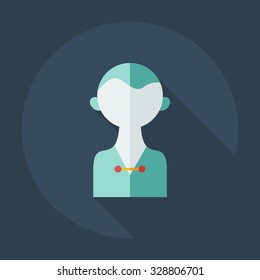 Flat modern design with shadow icons journalist
