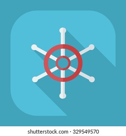Flat modern design with shadow icons wheel