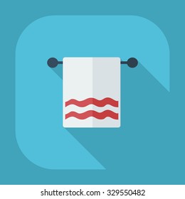 Flat modern design with shadow icons towel
