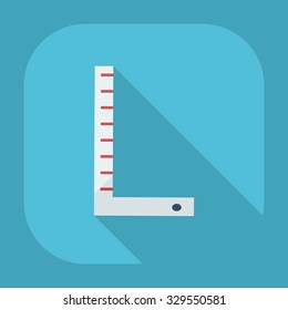 Flat modern design with shadow icons construction line
